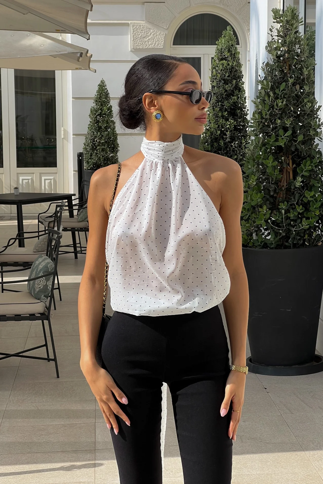 BLUSA BRANCA COM GOLA - Image 7