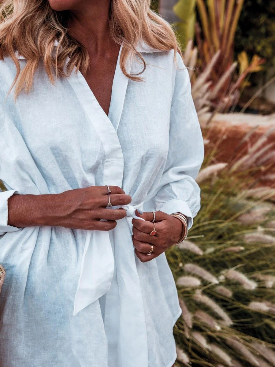 BLUSA BRANCA DE LINHO - Image 5