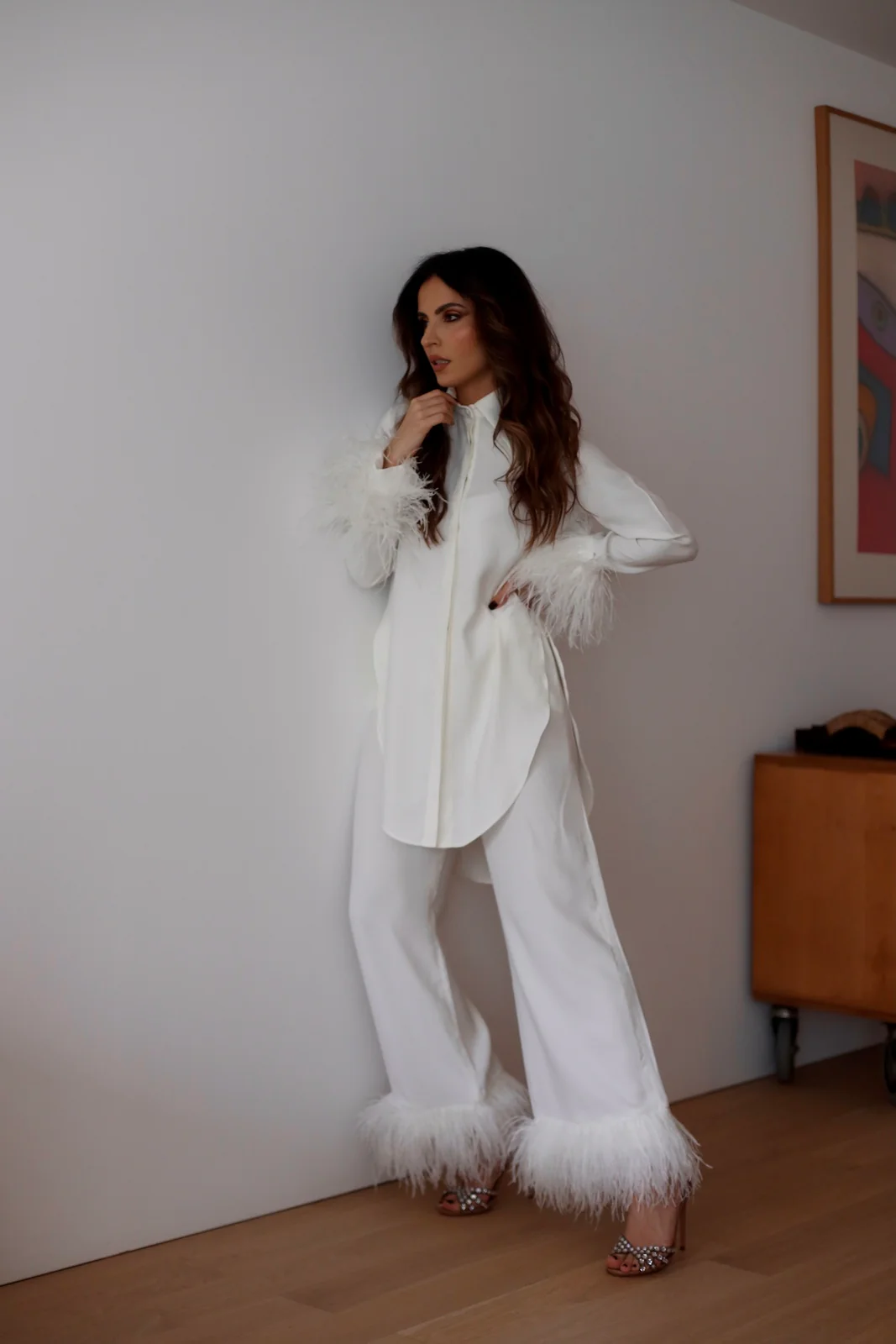 CALÇA BRANCA COM PLUMAS - Image 10