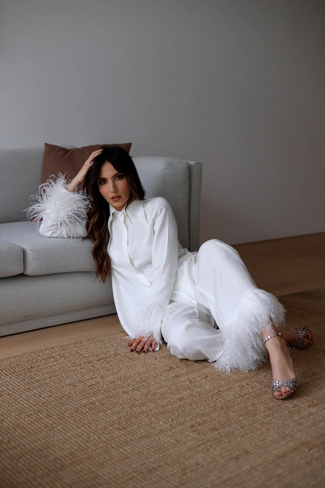 CALÇA BRANCA COM PLUMAS - Image 5