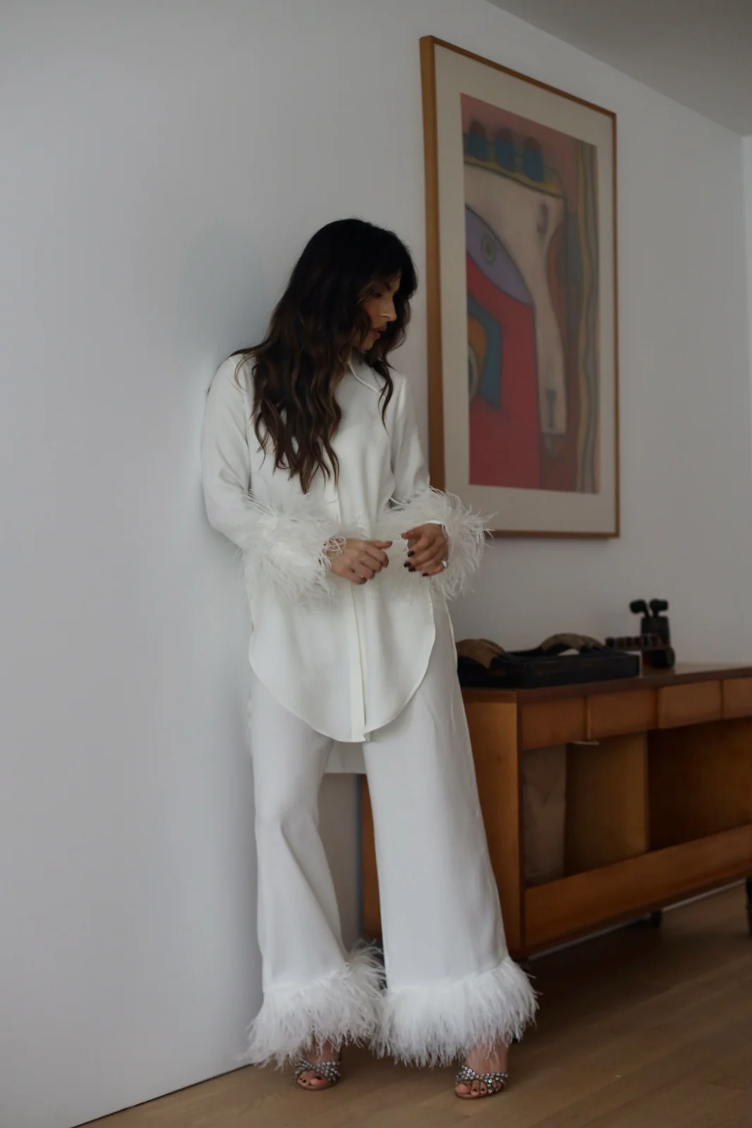 CALÇA BRANCA COM PLUMAS - Image 6