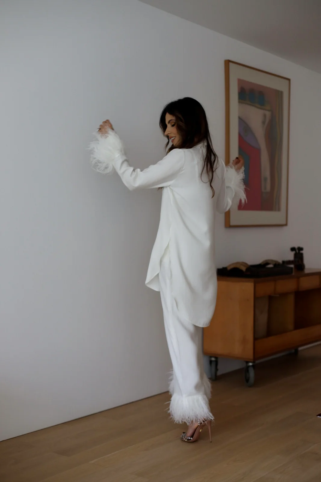 CALÇA BRANCA COM PLUMAS - Image 8