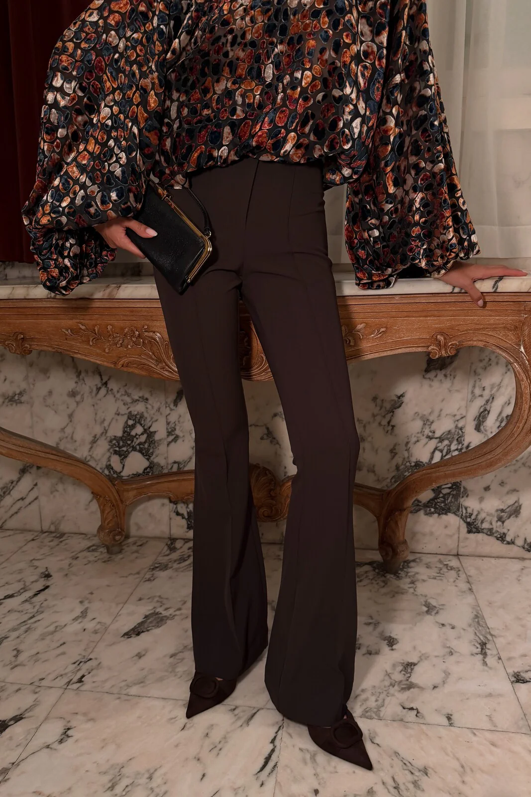 CALÇA CASTANHA BOCA DE SINO - Image 6