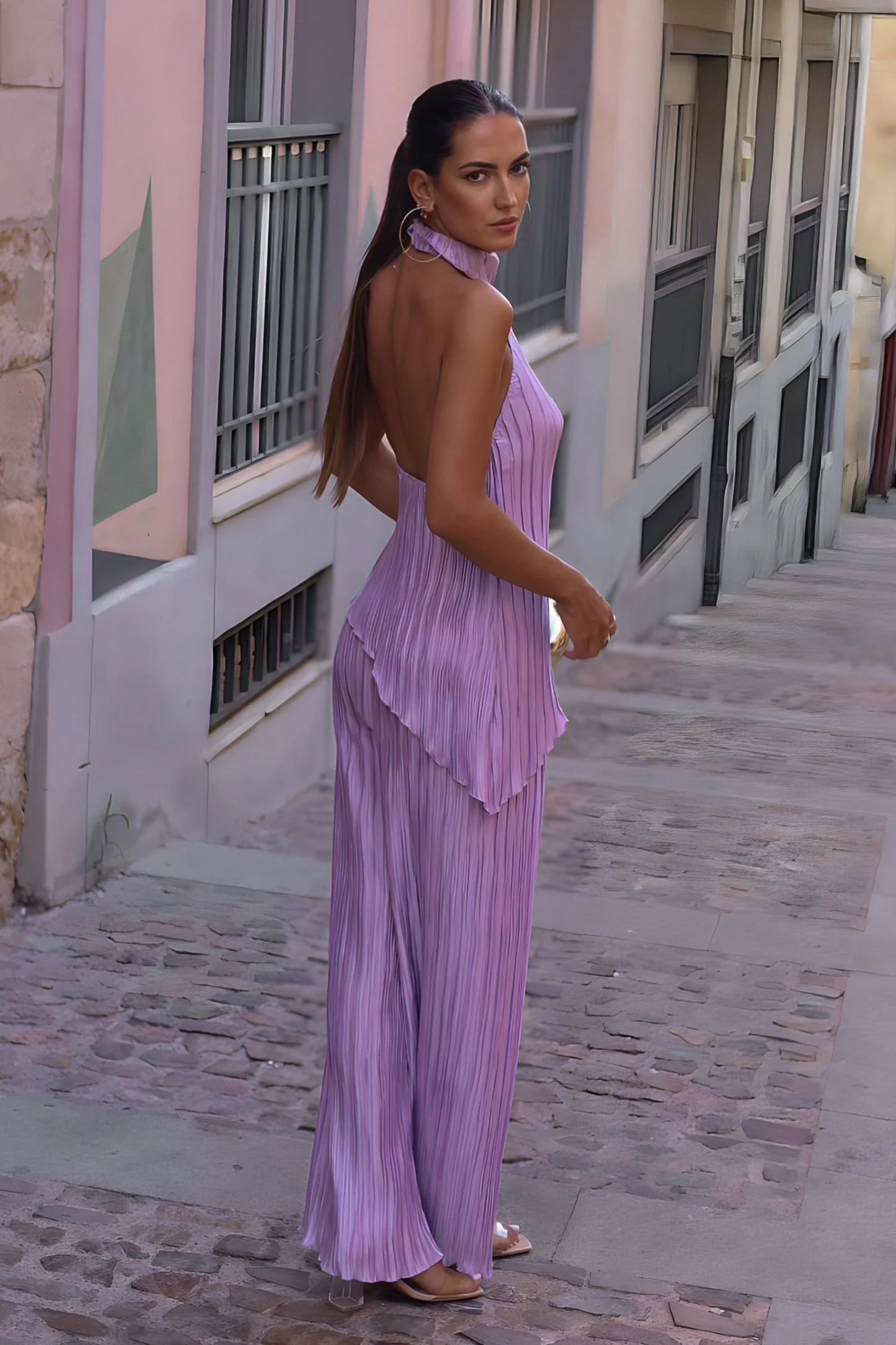 CALÇA LAVANDA PLISSADA - Image 3