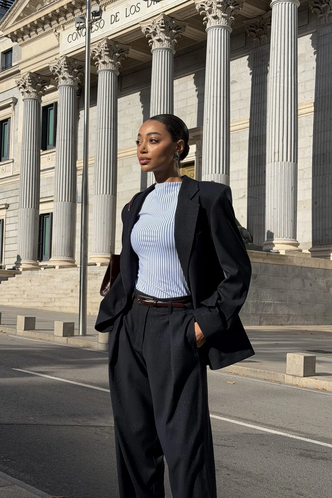 CAMISOLOA AZUL COM RISCAS AZUL MARINHO E BRANCO - Image 7