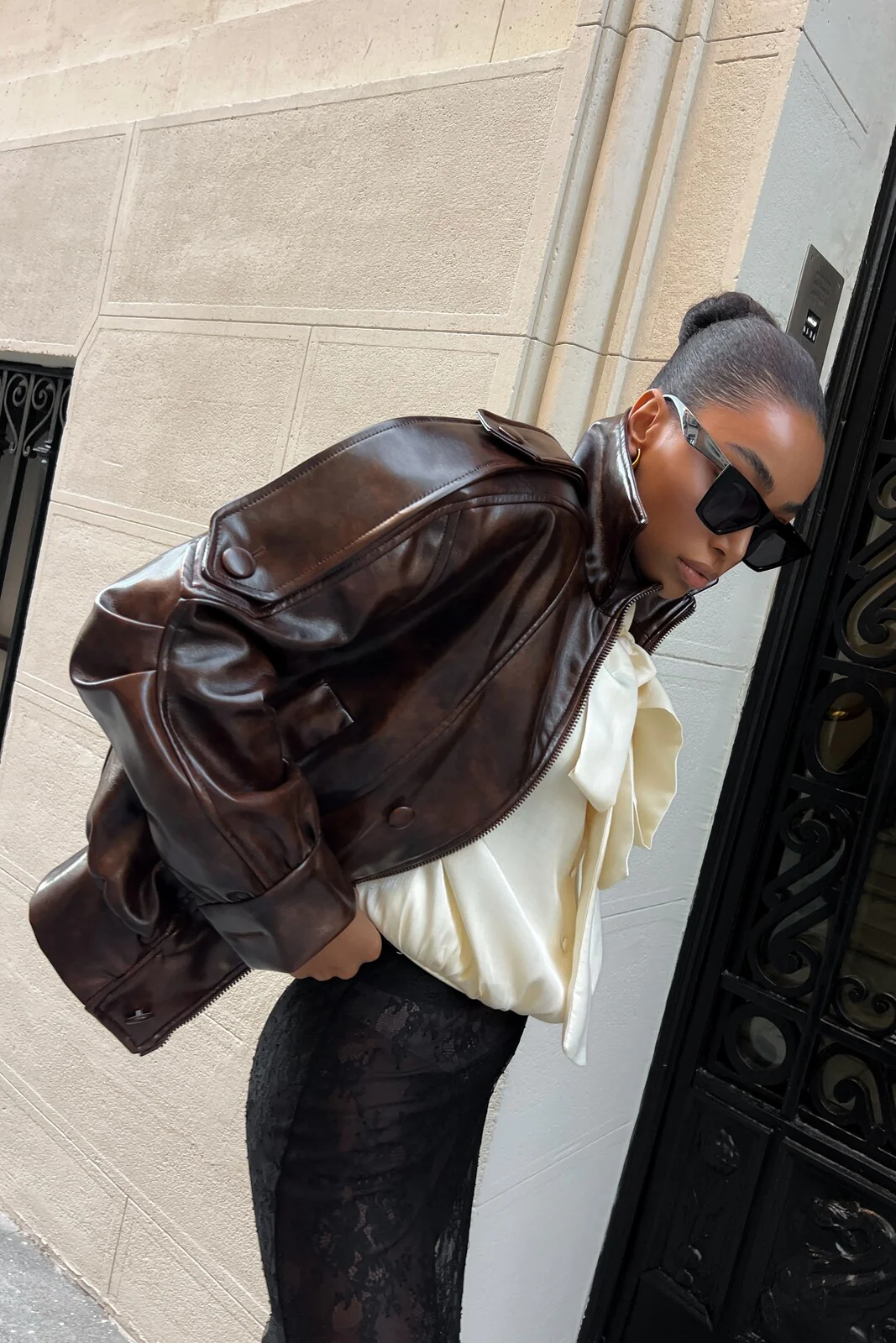 CASACO BIKER CASTANHO - Image 12