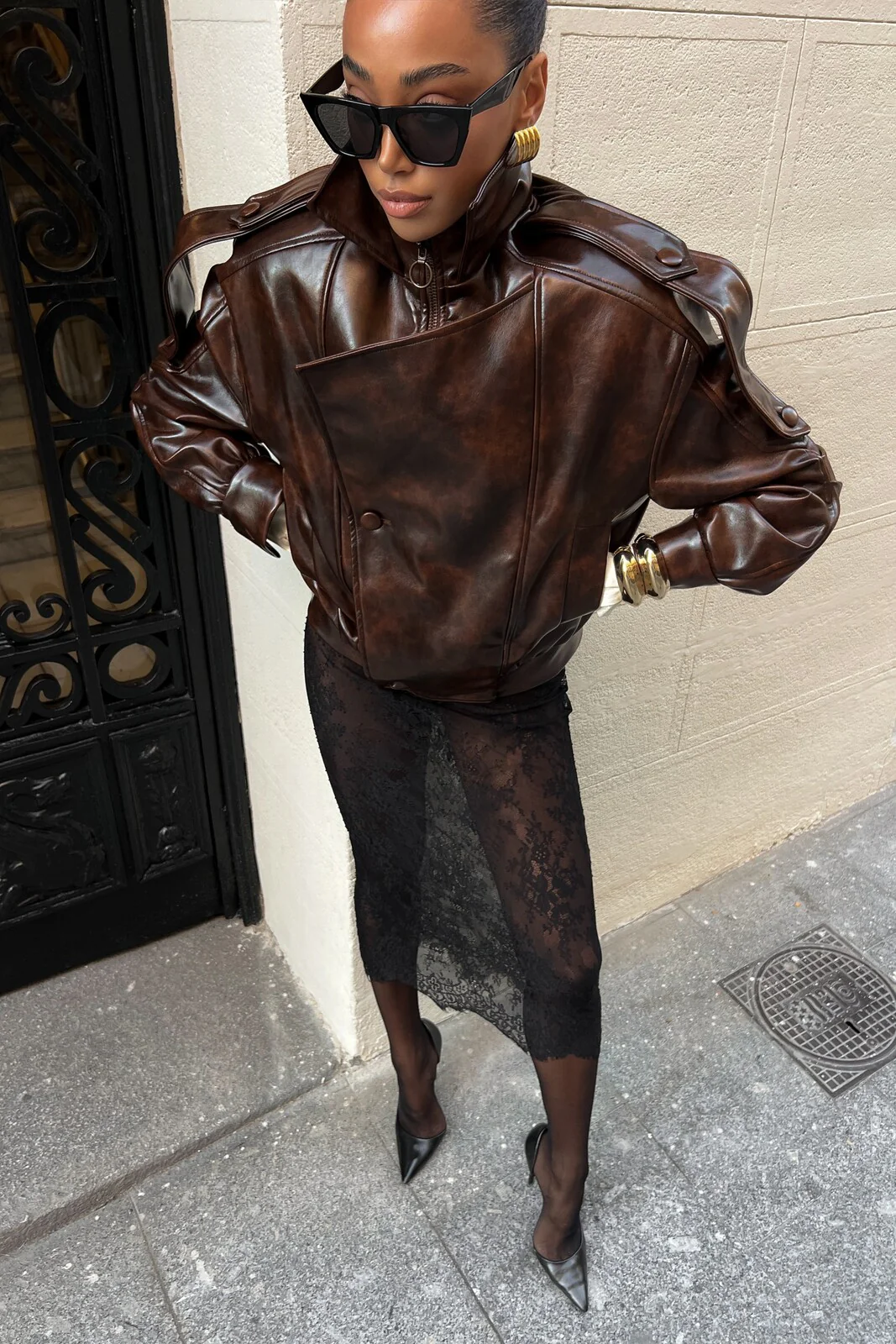 CASACO BIKER CASTANHO - Image 6