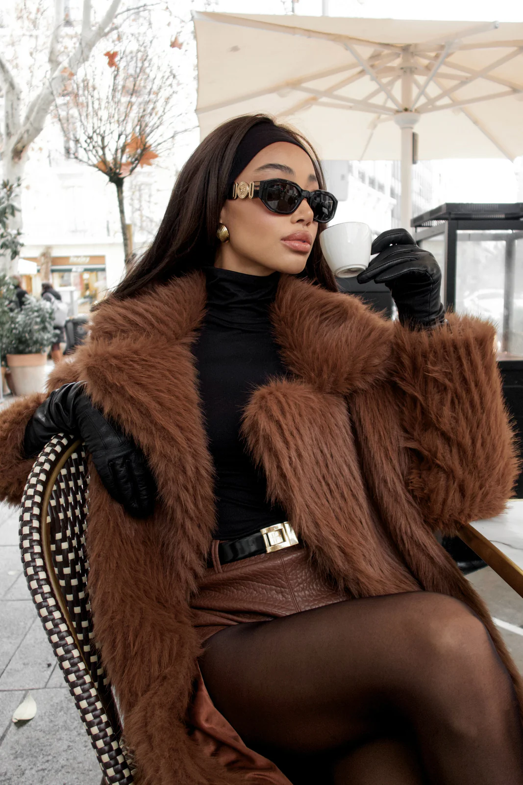 CASACO CASTANHO DE PELO COMPRIDO - Image 13