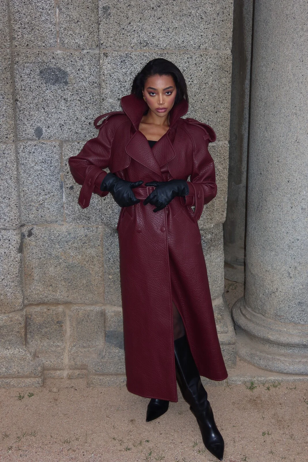 GABARDINE BORGONHA COM TEXTURA - Image 4