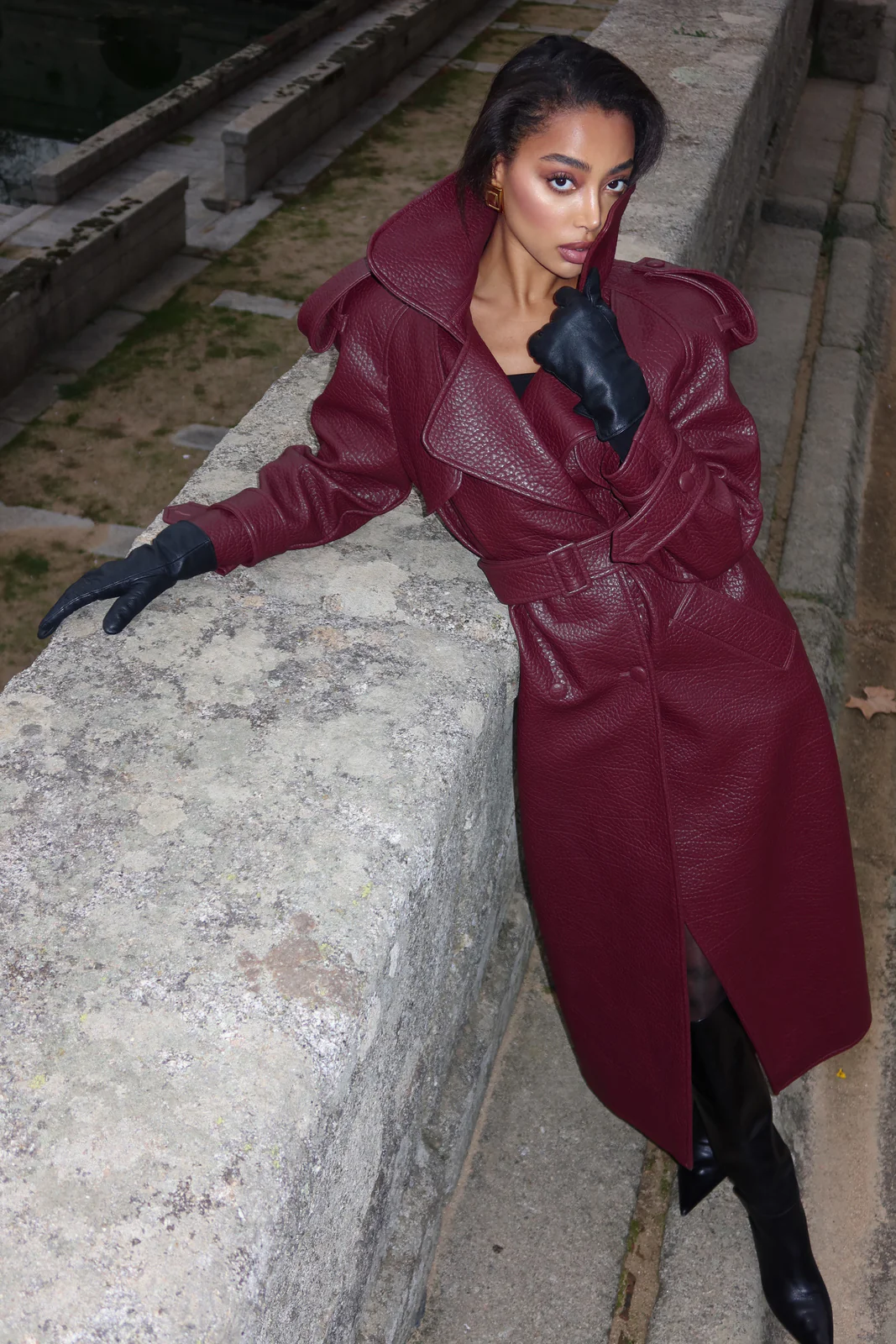 GABARDINE BORGONHA COM TEXTURA - Image 5