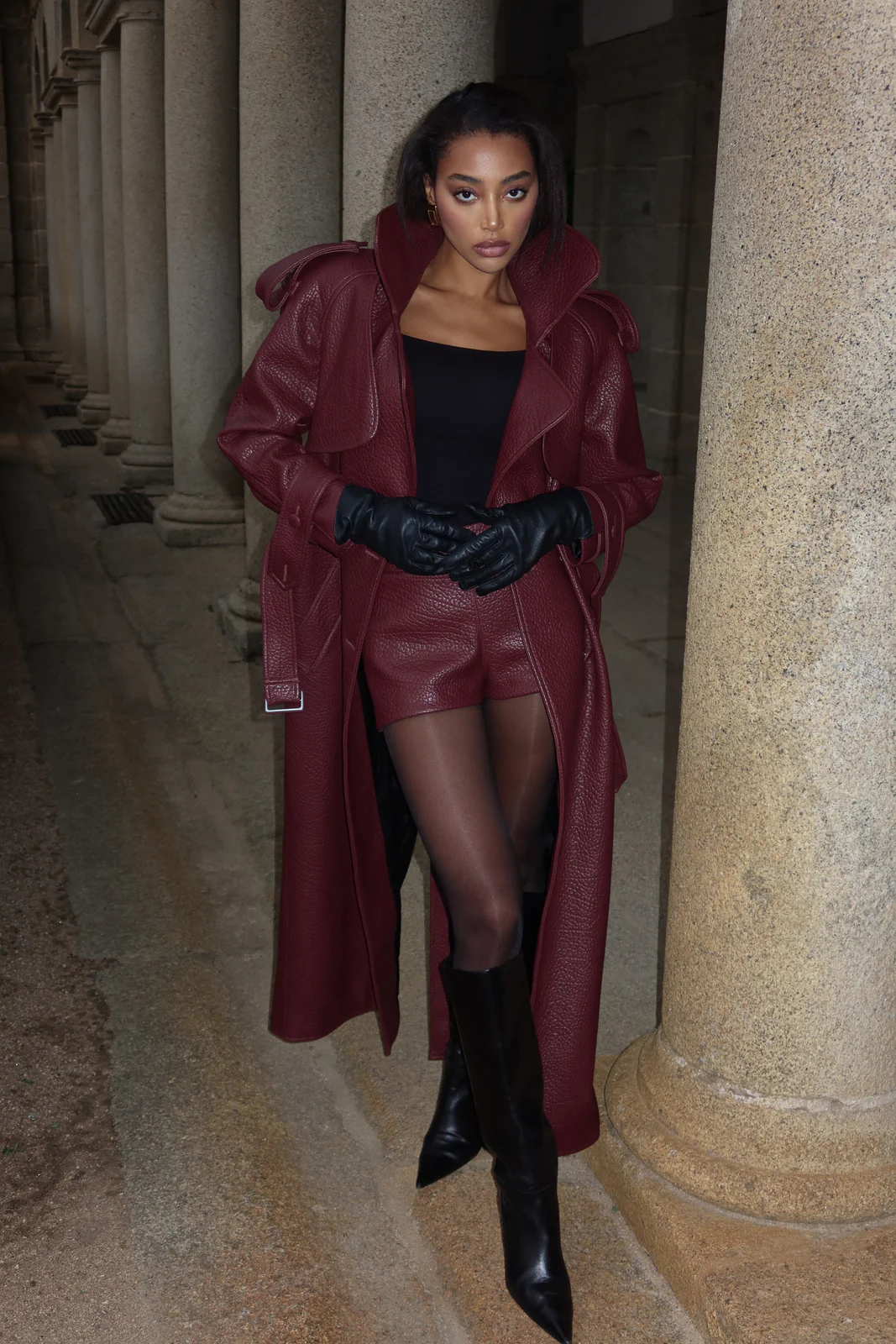 GABARDINE BORGONHA COM TEXTURA - Image 8