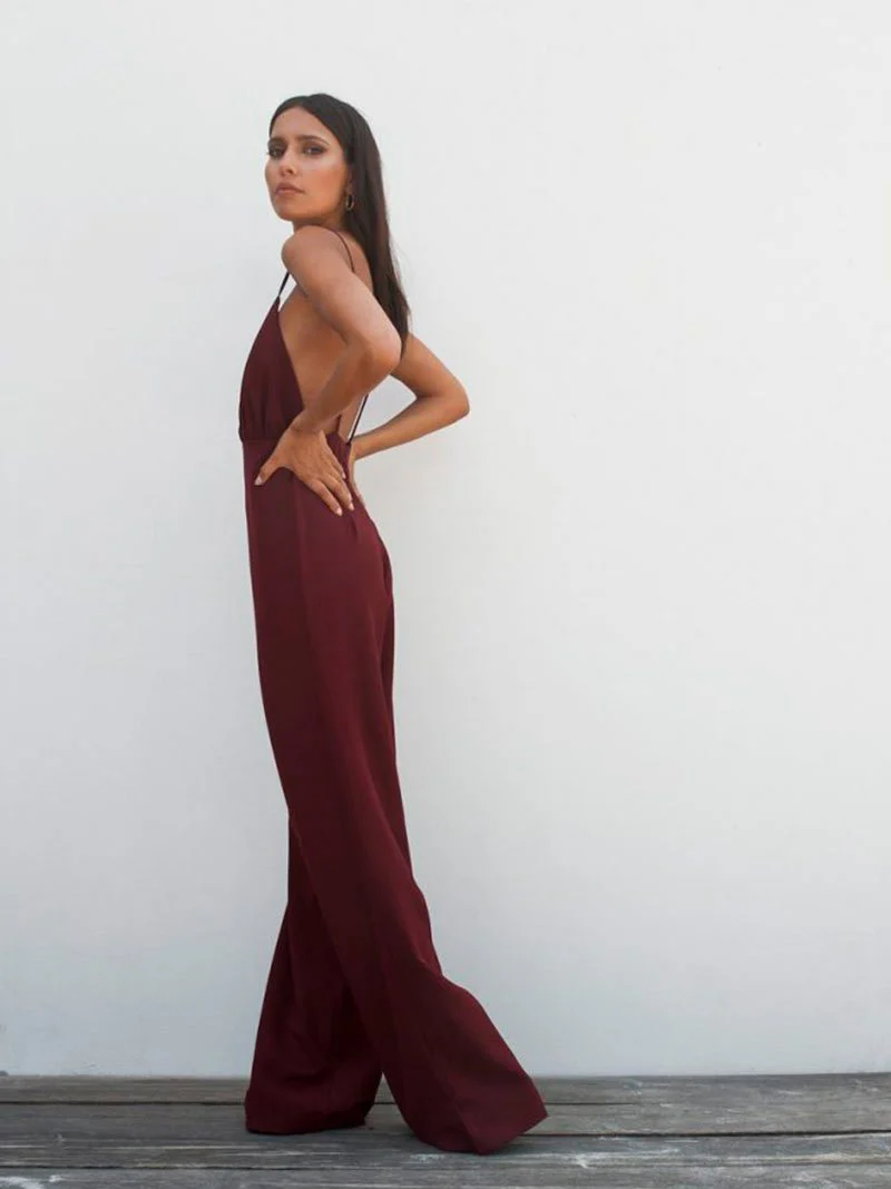 MACACÃO BORDEAUX EM CREPE - Image 3