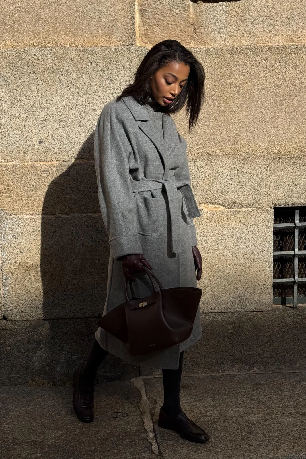 SOBRETUDO CINZA EFEITO ROBE - Image 10