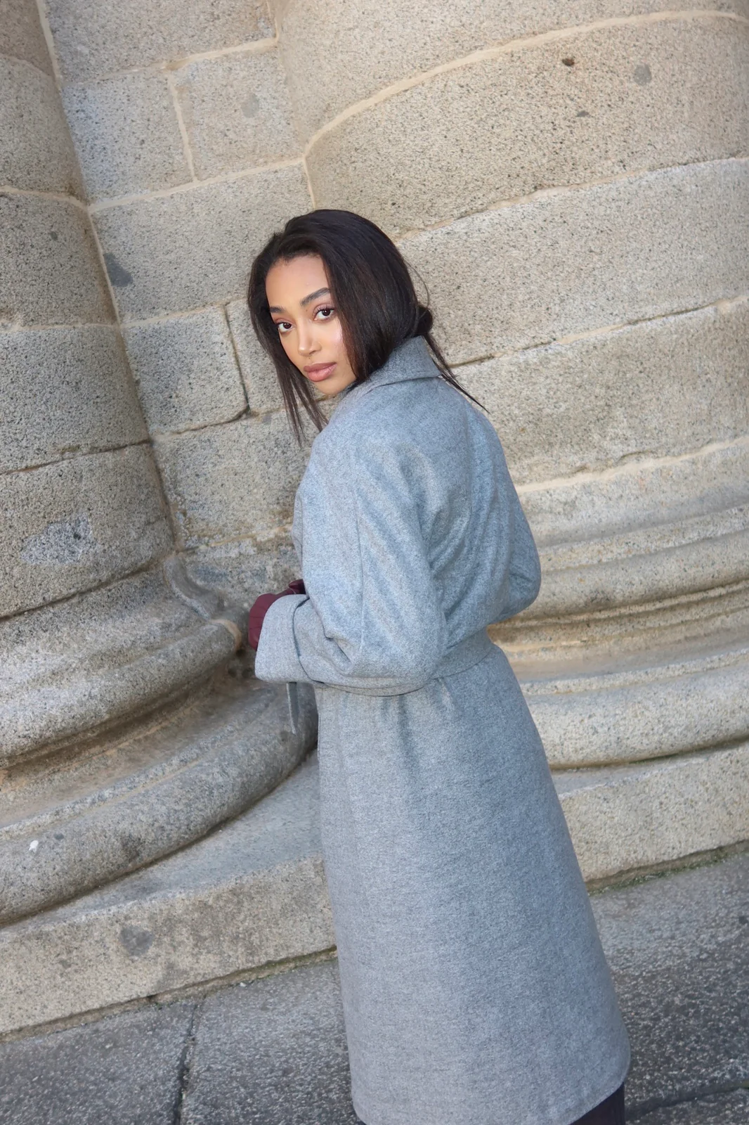 SOBRETUDO CINZA EFEITO ROBE - Image 11