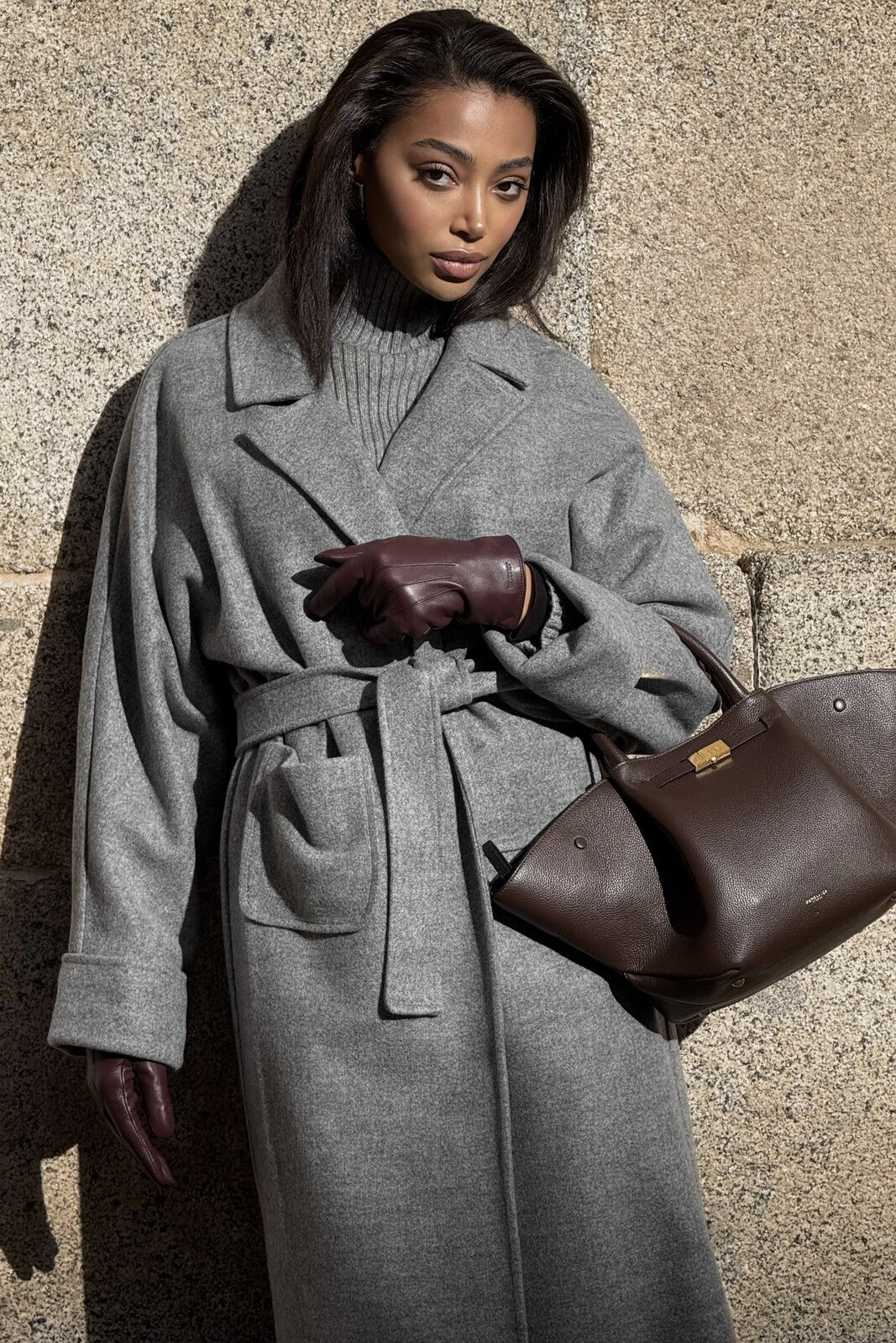 SOBRETUDO CINZA EFEITO ROBE - Image 4