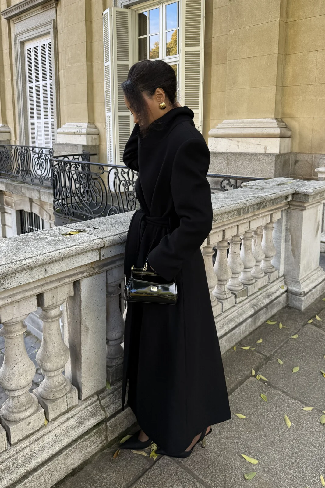 SOBRETUDO PRETO EM LÃ - Image 5