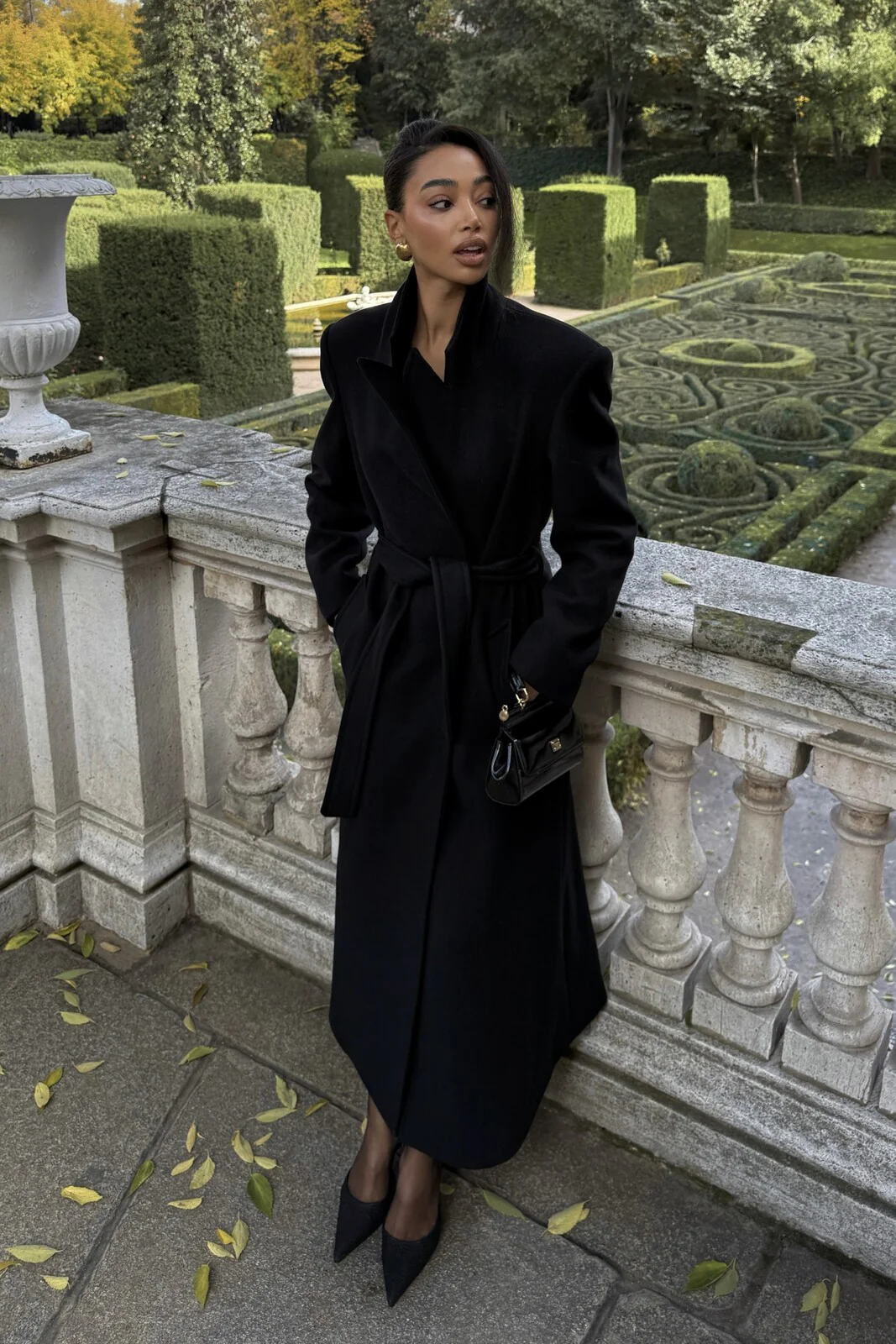 SOBRETUDO PRETO EM LÃ - Image 6