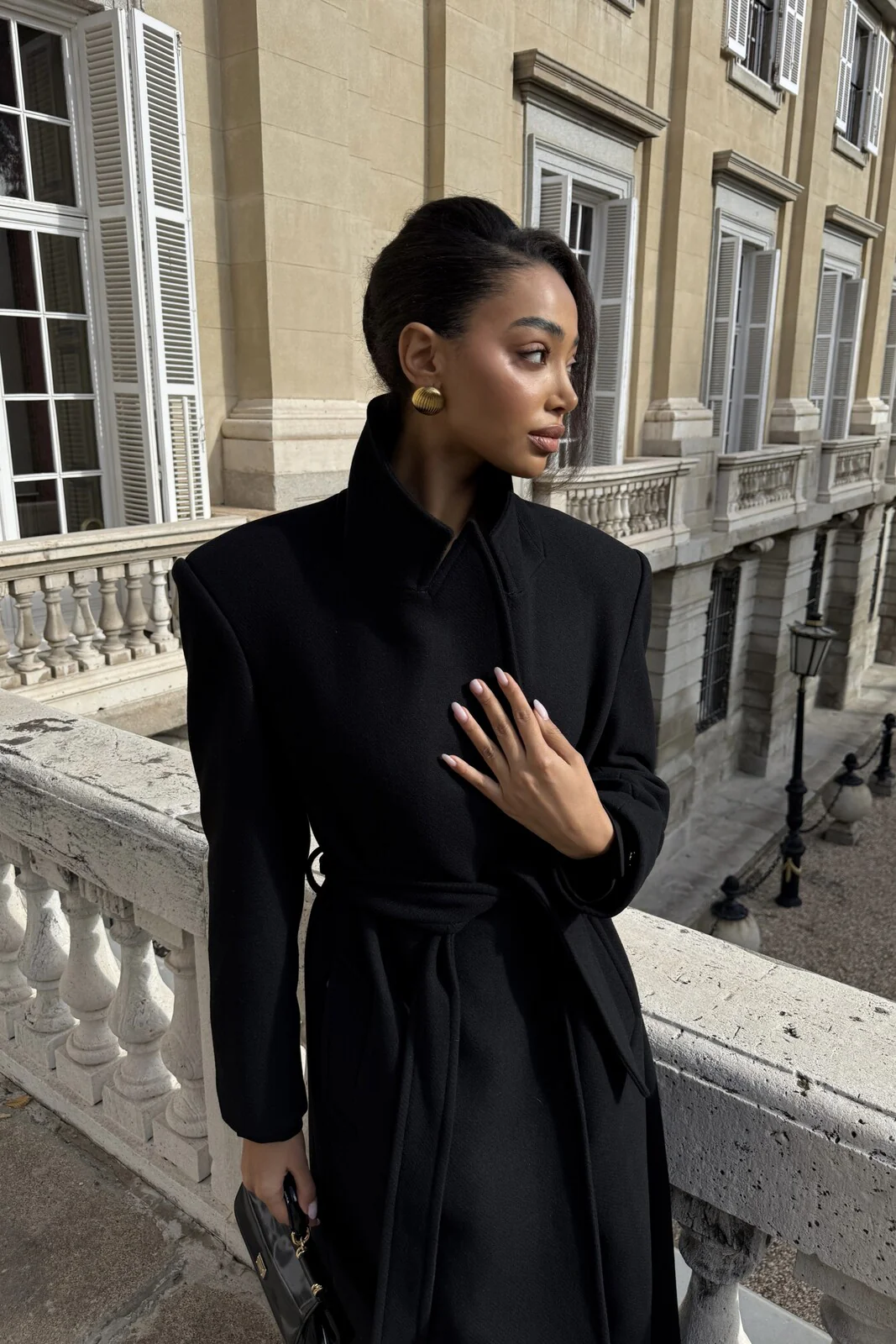 SOBRETUDO PRETO EM LÃ - Image 7