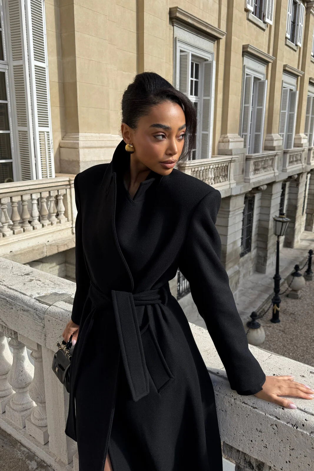 SOBRETUDO PRETO EM LÃ - Image 8