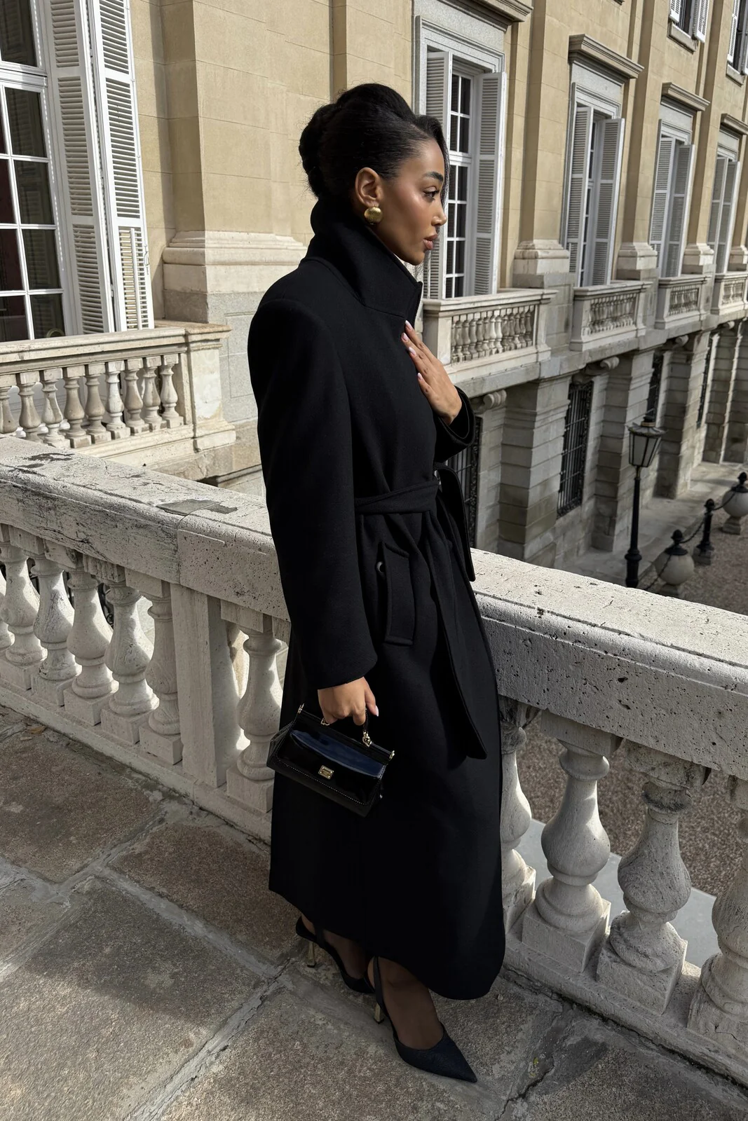 SOBRETUDO PRETO EM LÃ - Image 9