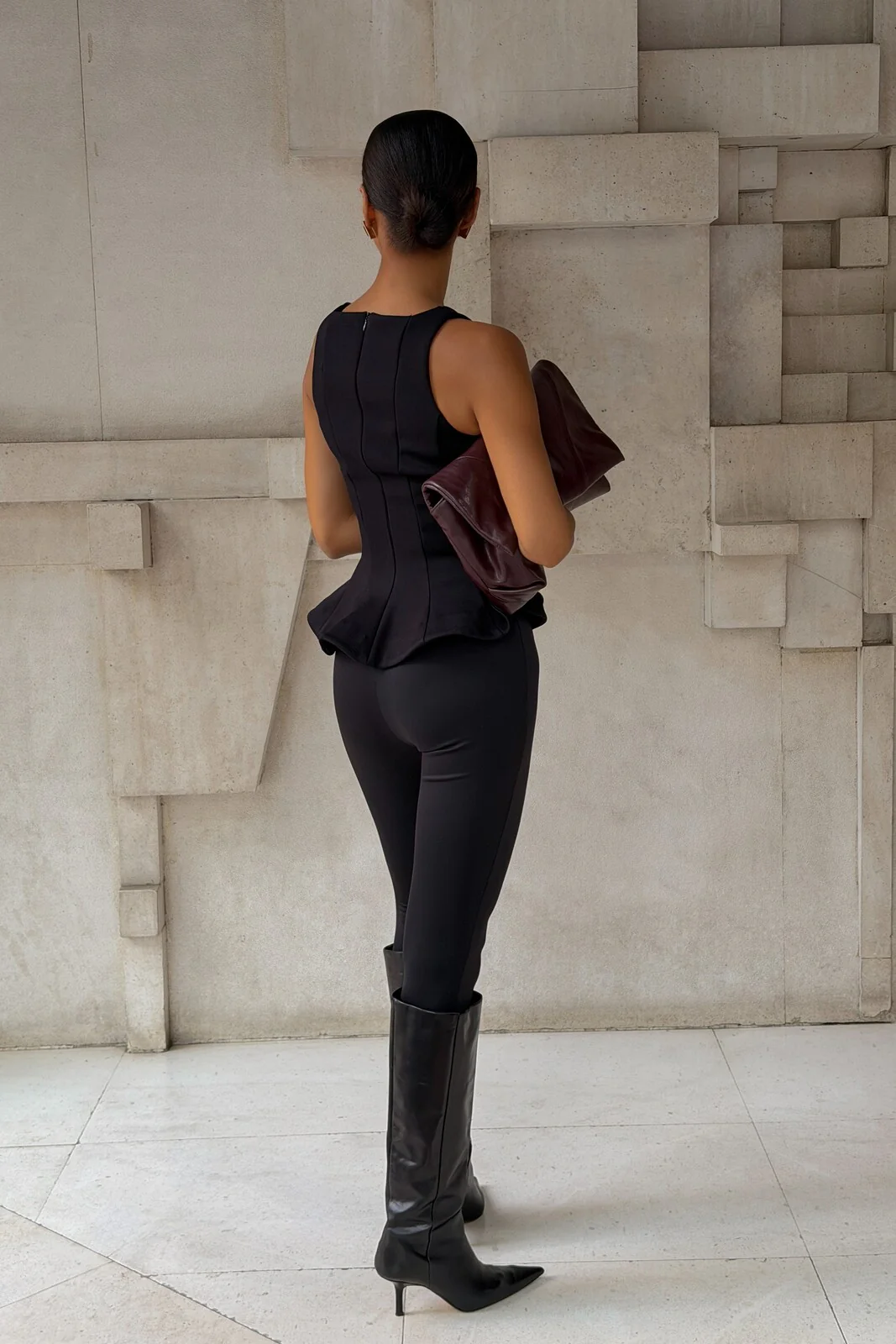 TOP PRETO JUSTO PEPLUM - Image 3
