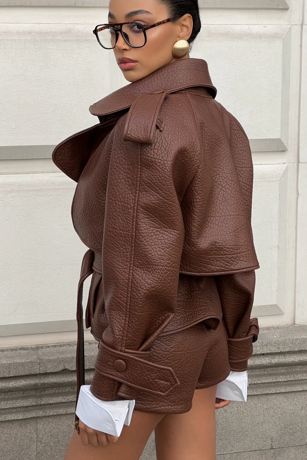 TRENCH CURTO CASTANHO - Image 8