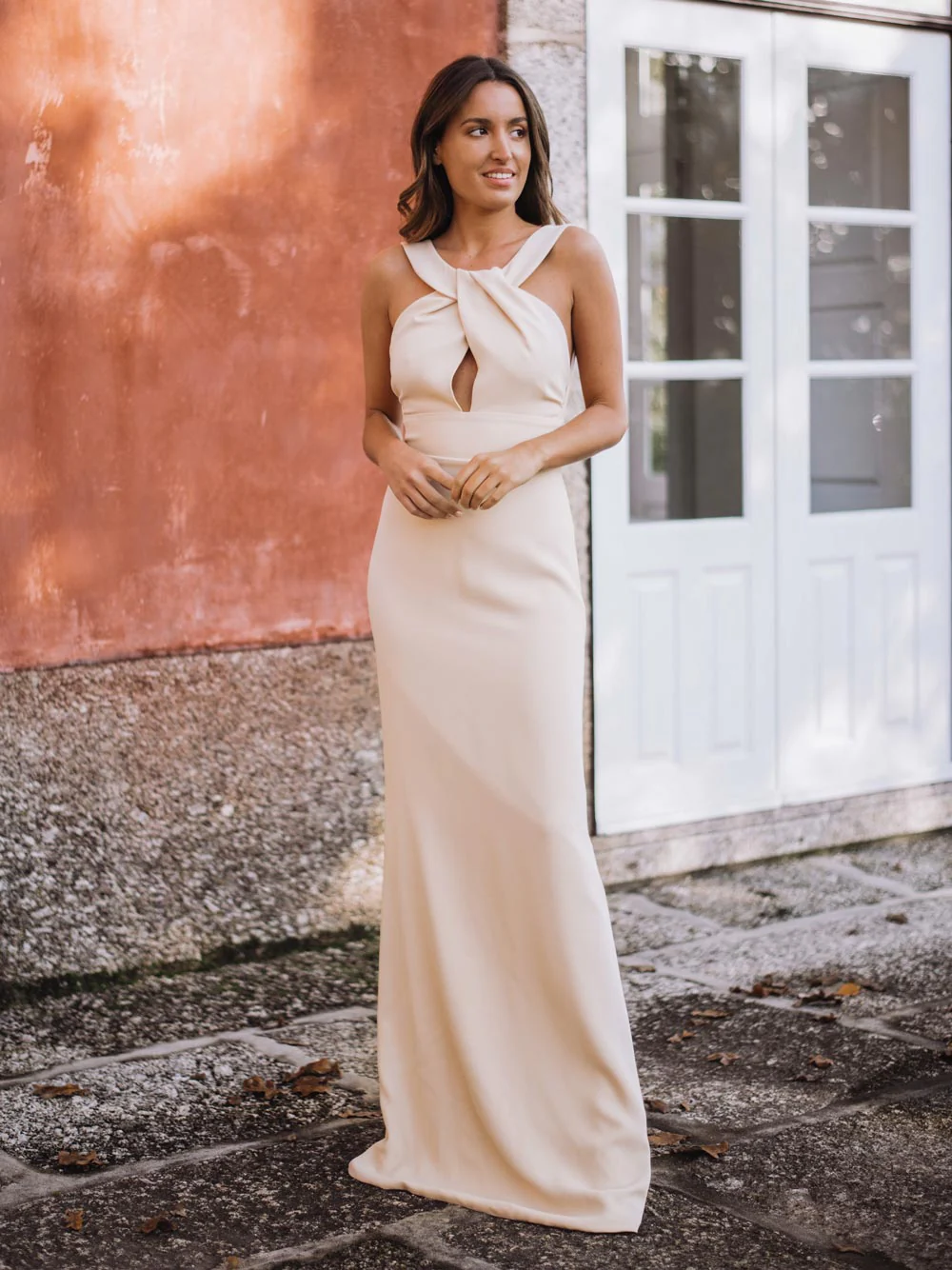 VESTIDO BEGE LONGO - Image 4