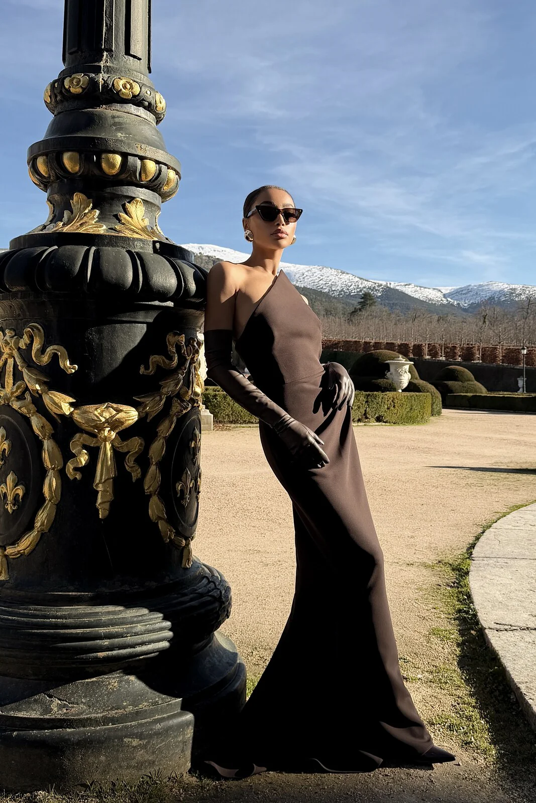 VESTIDO CASTANHO ASSIMÉTRICO - Image 10