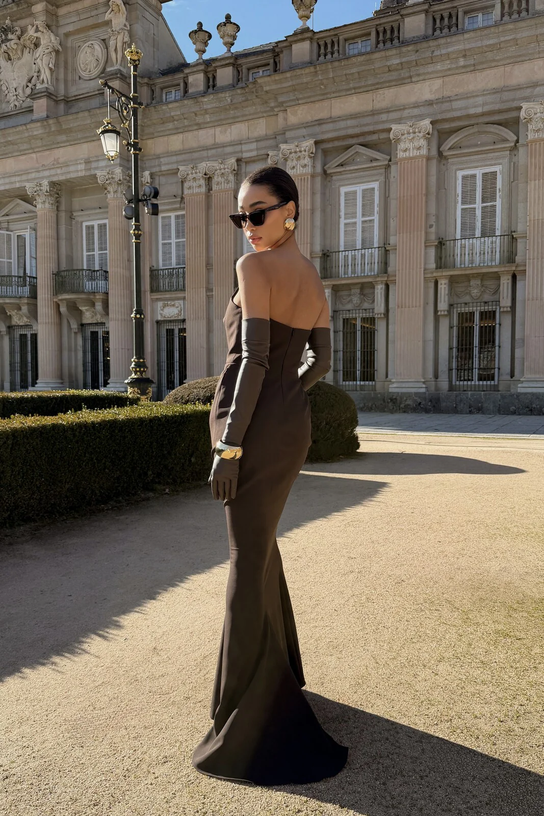 VESTIDO CASTANHO ASSIMÉTRICO - Image 6